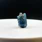 Raw Blue Apatite Sterling Silver Pendant | Natural Crystal Charm
