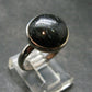 Real!! Very Rare Nuumite Nuummite Sterling Silver Ring from Greenland - 4.0 Grams - Size 7.75
