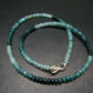 Extremely Rare Grandidierite Necklace From Madagascar - 17" - 5mm Rondelle Beads