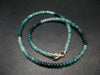 Extremely Rare Grandidierite Necklace From Madagascar - 17" - 5mm Rondelle Beads