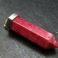 Thulite Silver Pendant From Norway - 1.8"