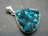 Dioptase Crystal Silver Pendant from Congo - 7.28 Grams - 1.3"