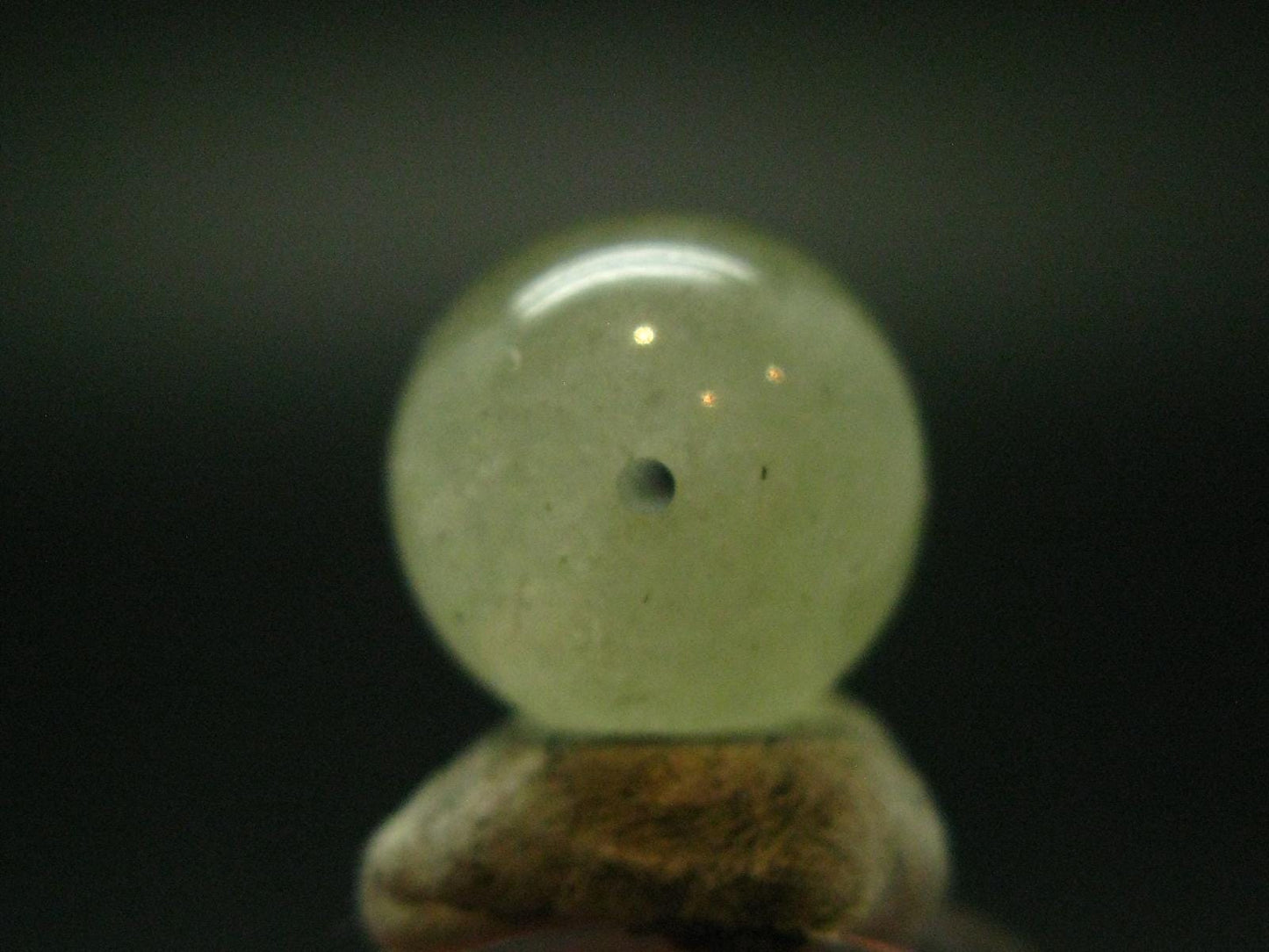 Libyan Tektite Glass Bead From Libya - 14 mm - 0.5"