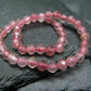 Strawberry Quartz Genuine Bracelet ~ 7 Inches ~ 4mm Facetted Beads