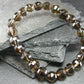 Smoky Quartz Genuine Bracelet ~ 7 Inches ~ 8mm Facetted Beads