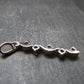Moldavite Tektite Silver Pendant from Czech Republic - 1.2" - 1.79 Grams