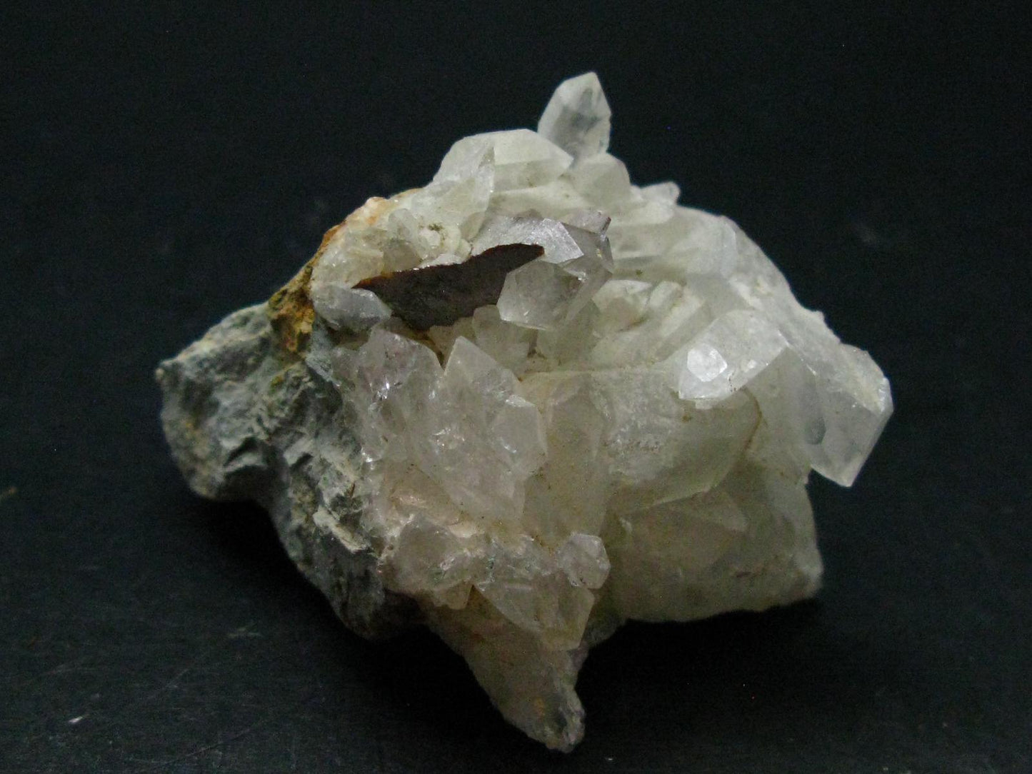 Large Brookite On Quartz Cluster From Pakistan - 75.26 Grams - 2.6"