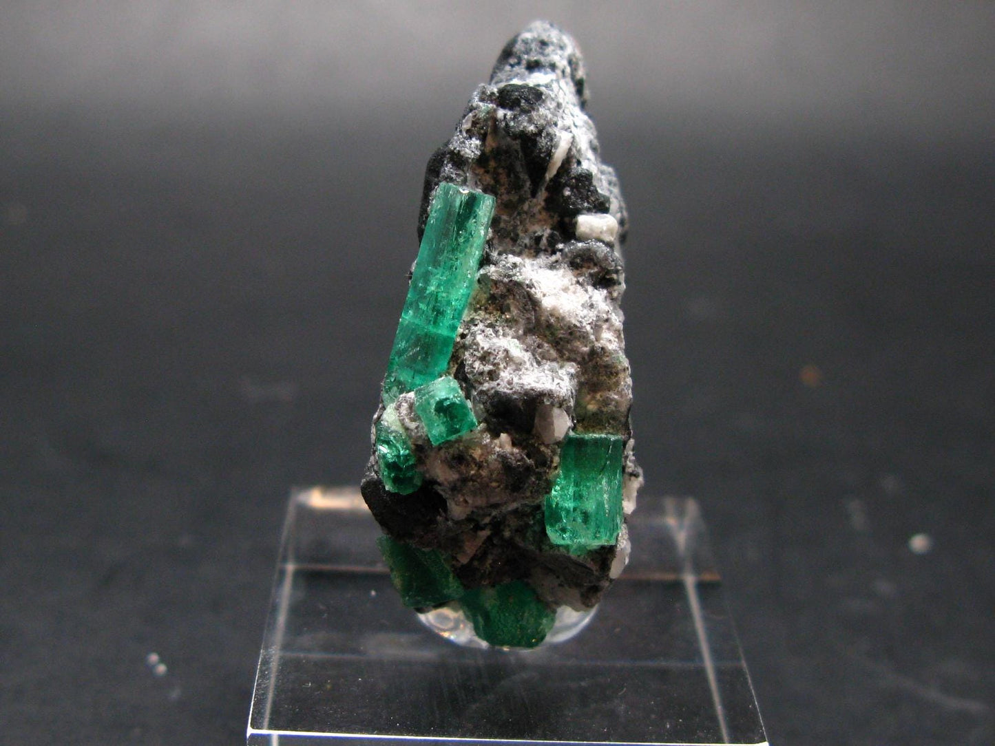 Emerald Beryl Crystals On Matrix From Colombia - 1.9"