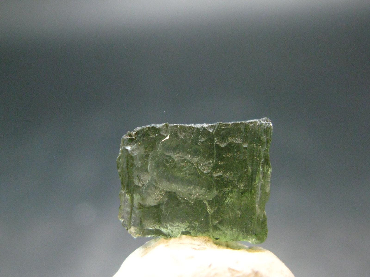 Moldavite Tektite Raw Piece from Czech Republic - 0.4" - 4.60 Carats - 0.92 Grams