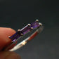 Natural Rich Purple Color Amethyst Sterling Silver Ring - 1.55 Grams - Size 8