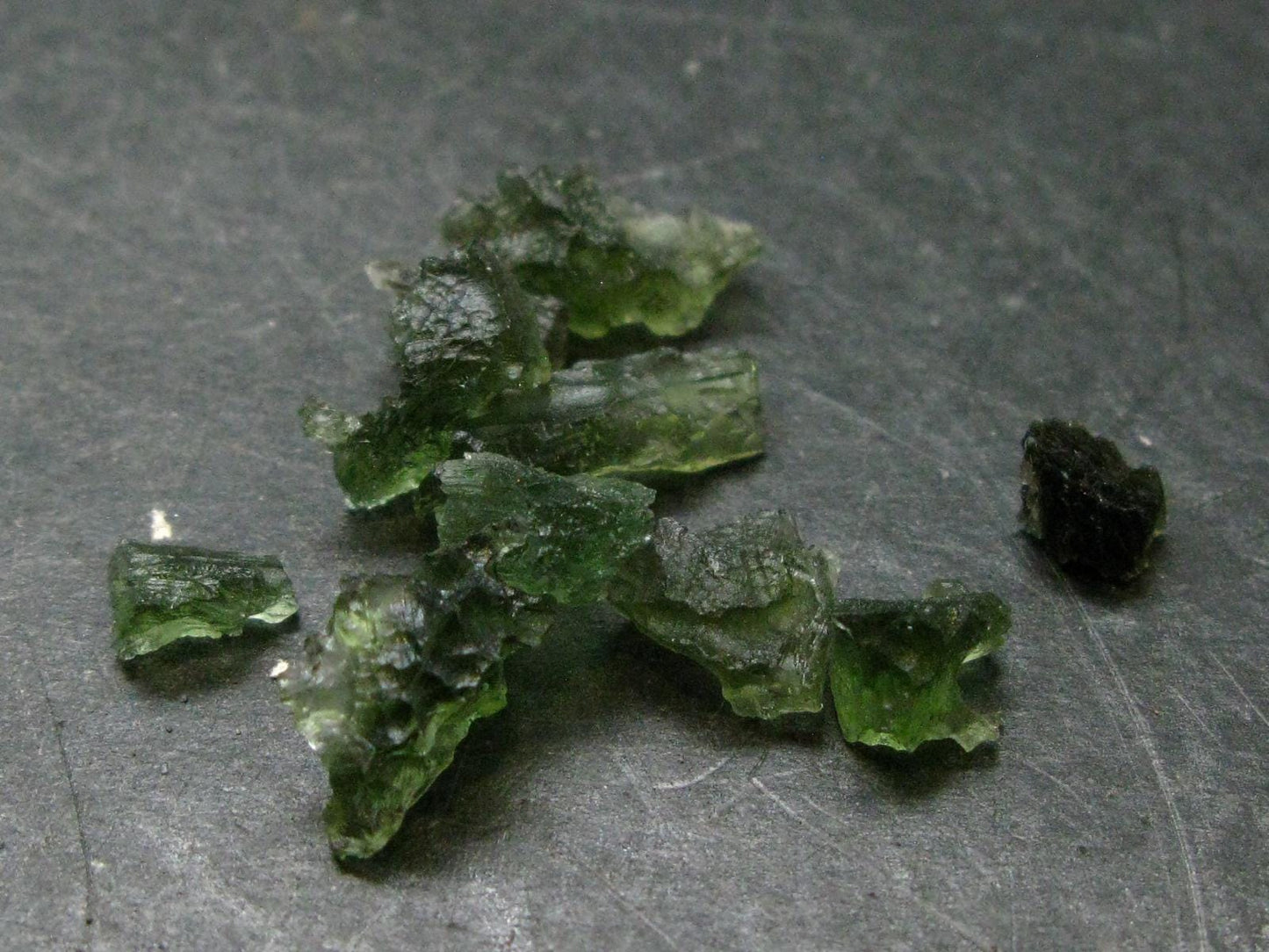 Lot of 10 Rare Moldavite Tektite From Czech Republic - 25 Carats