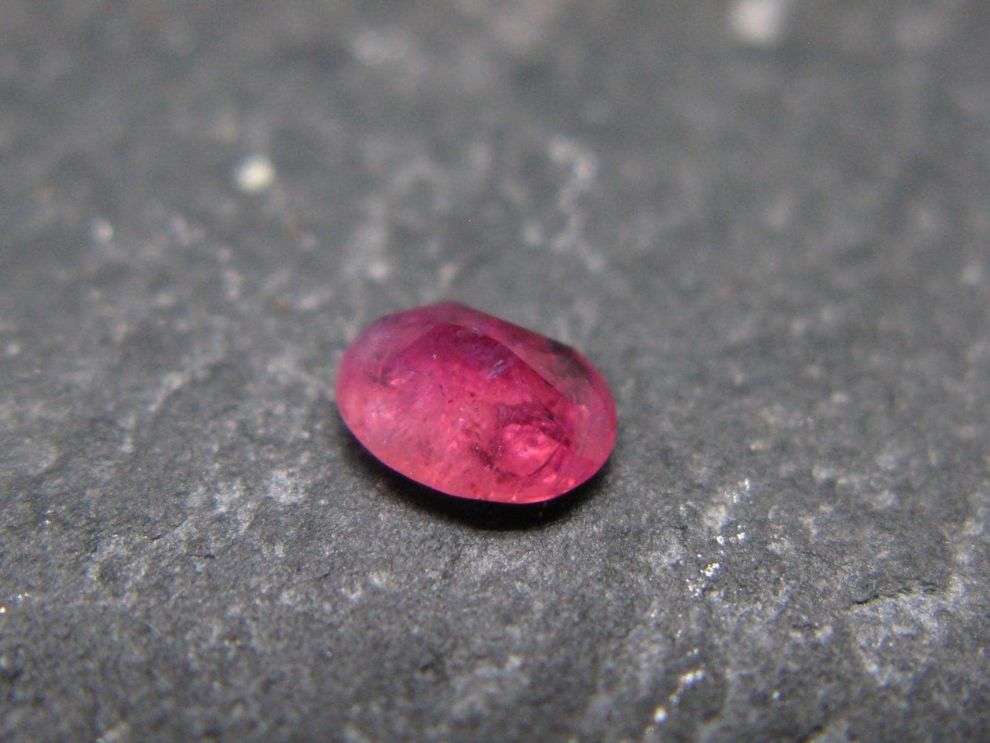 Beautiful Rare Gem Bixbite Red Beryl Emerald Cut Stone From Utah USA - 0.27 Carats - 4.9x3.6mm