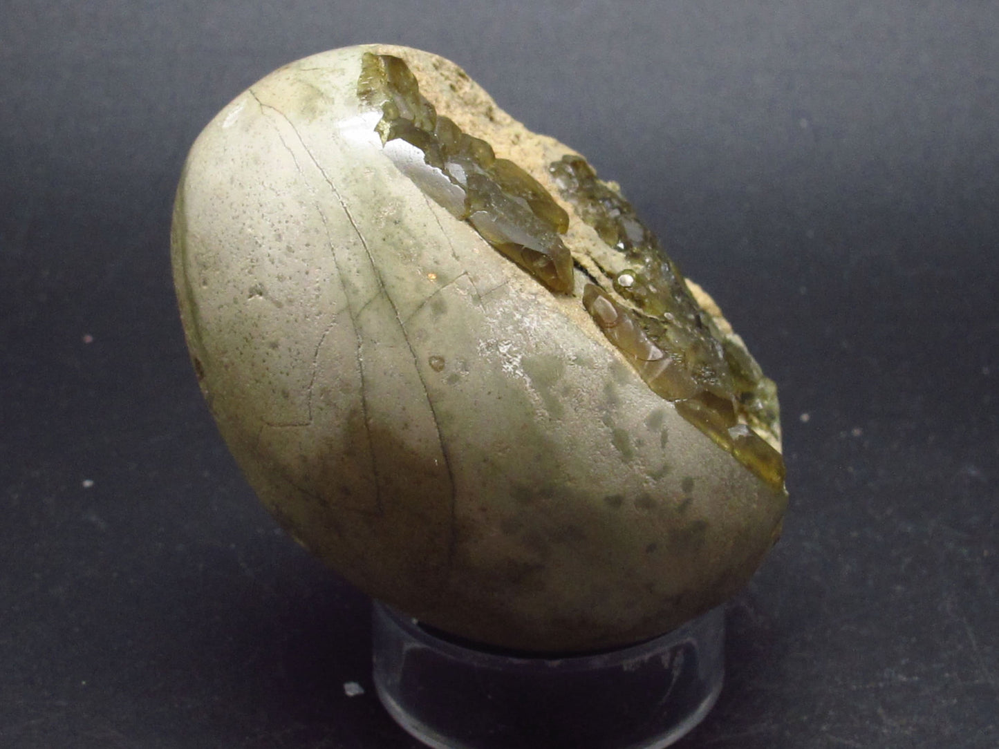 Rare Demantoid Garnet cluster Egg from Madagascar - 2.4"