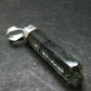 Tourmaline In Quartz Crystal Silver Pendant from Brazil- 1.7" - 3.38 Grams
