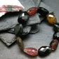 Watermelon Tourmaline Genuine Bracelet ~ 7 Inches ~ 15mm Facetted Stones