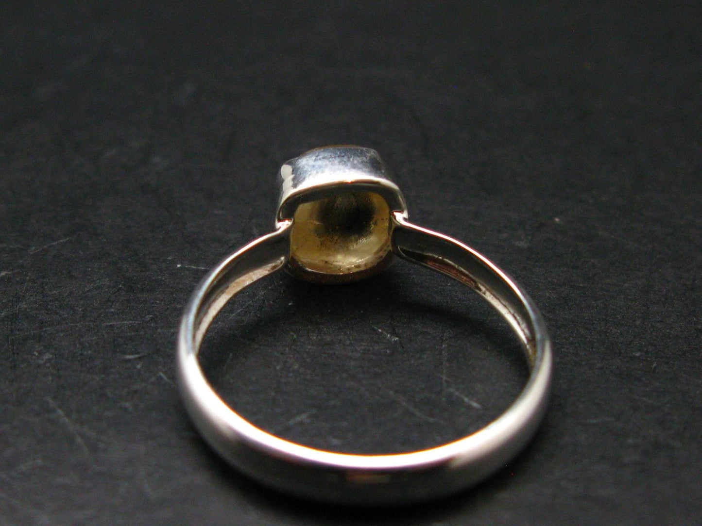 Rare Agni Gold Danburite Silver Ring From Tanzania - 1.89 Grams - size 8