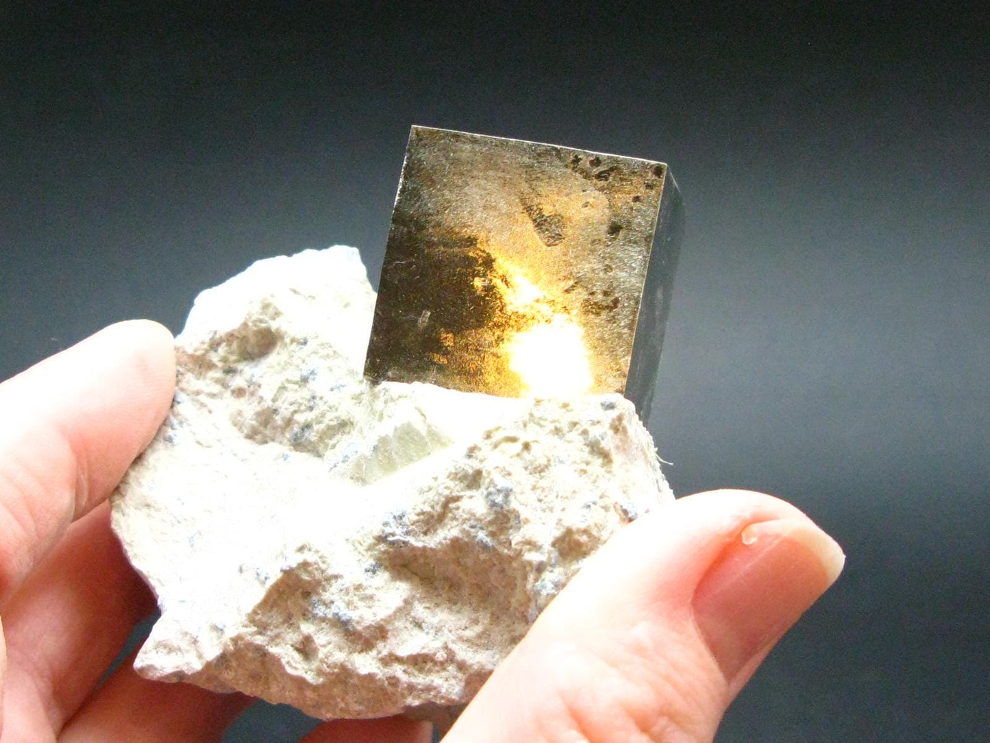 Perfect Pyrite Cube Cluster from Spain - 2.4"