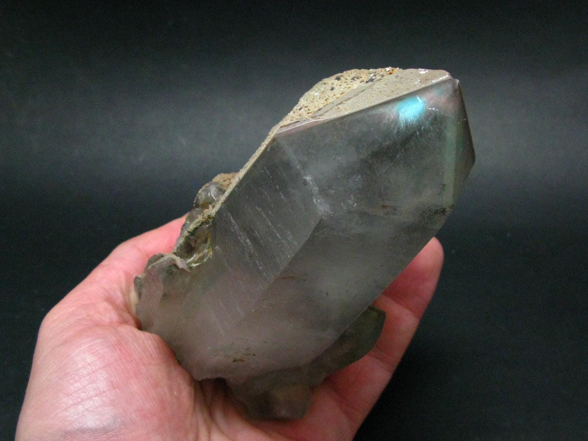 Ajoite In Quartz Crystal From South Africa - 5.3" - 680 Grams