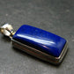 Lapis Lazuli Silver Pendant From Afghanistan - 1.5" - 9.27 Grams