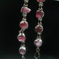 Pink Tanzanite Silver Bracelet From Tanzania - 7" - 15.7 Grams