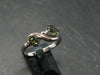 Moldavite Tektite Silver Ring from Czech Republic - Size 8 - 2.58 Grams