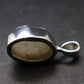 Very Rare White Cryolite 925 Silver Pendant from Greenland - 0.7" - 1.34 Grams