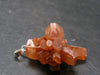 Terminated Aragonite Crystal Silver Pendant from Morocco - 1.3" - 6.20 Grams