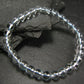 Blue Topaz Genuine Bracelet ~ 6.5 Inches ~ 6mm Round Beads
