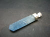 Aquamarine Gem Sterling Silver Pendant From Brazil - 1.9" - 5.77 Grams