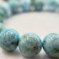 Natural Larimar Bracelet Blue Stone Beaded Bracelet Ocean Inspired Jewelry Gift