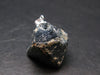 Blue Spinel Crystal Silver Pendant From Tanzania - 1.0" - 8.96 Grams