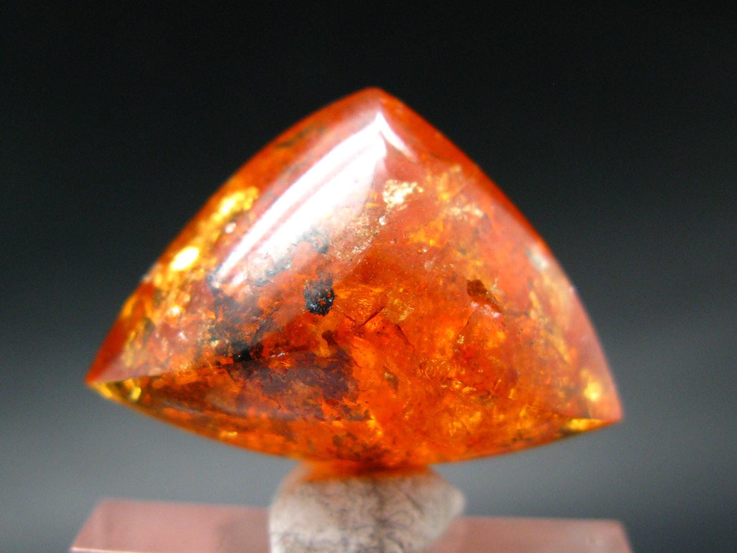 Rare Gem Spessartine Garnet Cabochon From Tanzania - 36.95 Carats - 1.1"