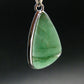Natural Green Aventurine Silver Plated Pendant From Brazil - 7.57 Grams
