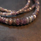 Extremely Rare Alexandrite Necklace - 19" - Rondelle Facetted Beads - 40 Carats