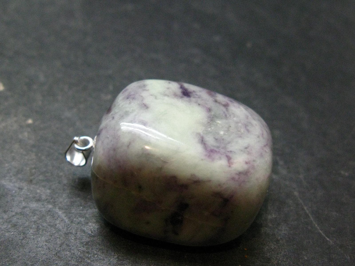 Very Rare Kammererite Chrome Clinochlore Silver Pendant from Turkey - 1.3"