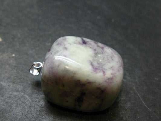 Very Rare Kammererite Chrome Clinochlore Silver Pendant from Turkey - 1.3"