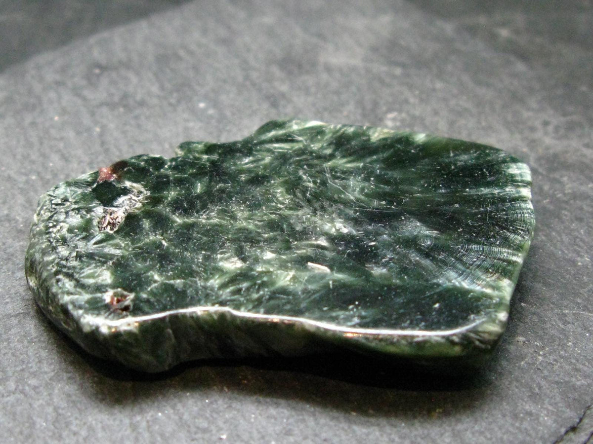 Nice Polished Seraphinite Clinochlore Stalactite Slab From Russia - 2.1" - 23.66 Grams