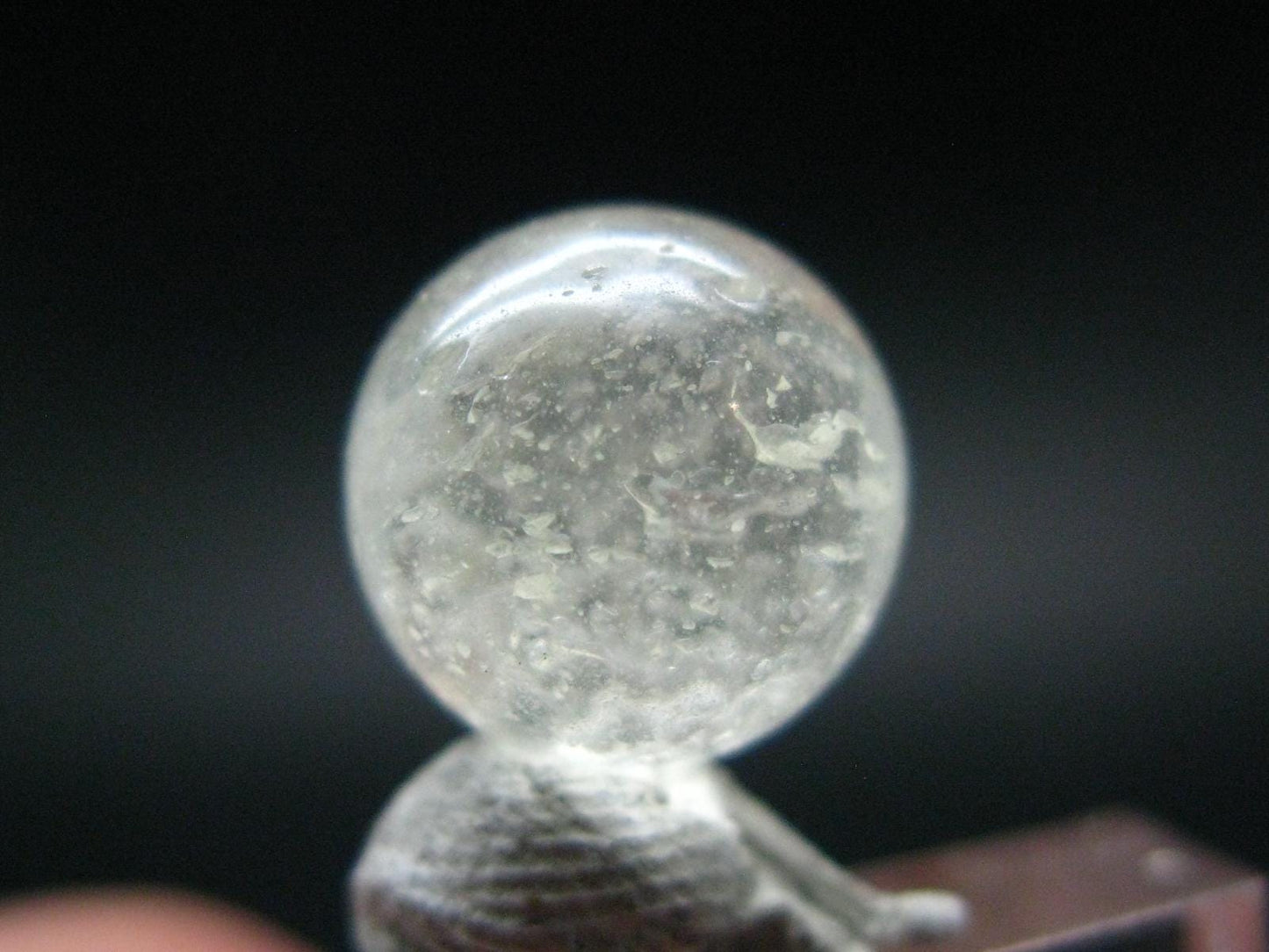 Rare Huge Libyan Tektite Glass Sphere Ball From Libya - 7.20 Carats - 1.1 Centimeters