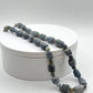 Raw Blue Sapphire Beaded Necklace: Natural Gemstone Healing Crystal