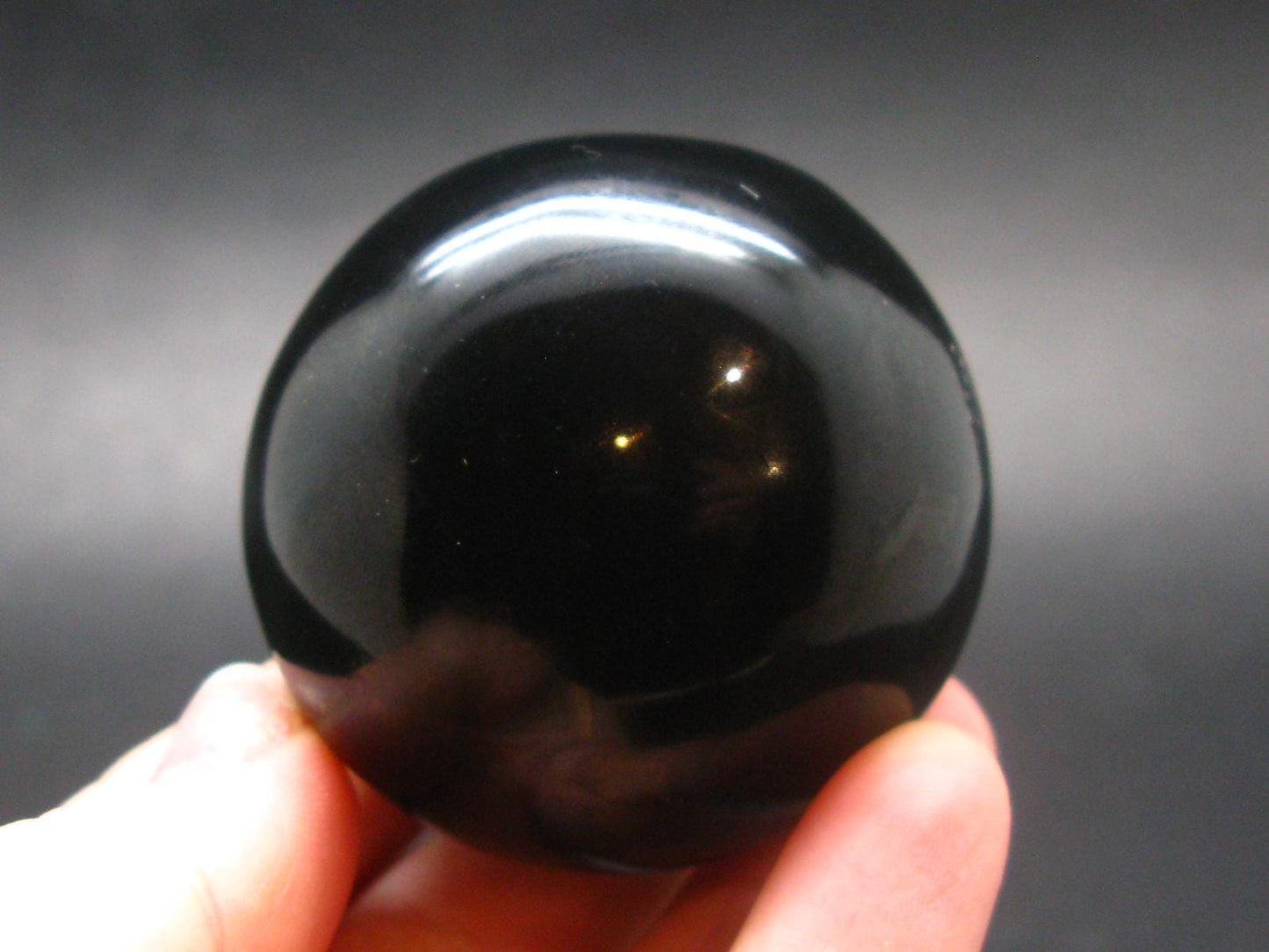 Black Obsidian Polished Stone From Mexico - 1.8"