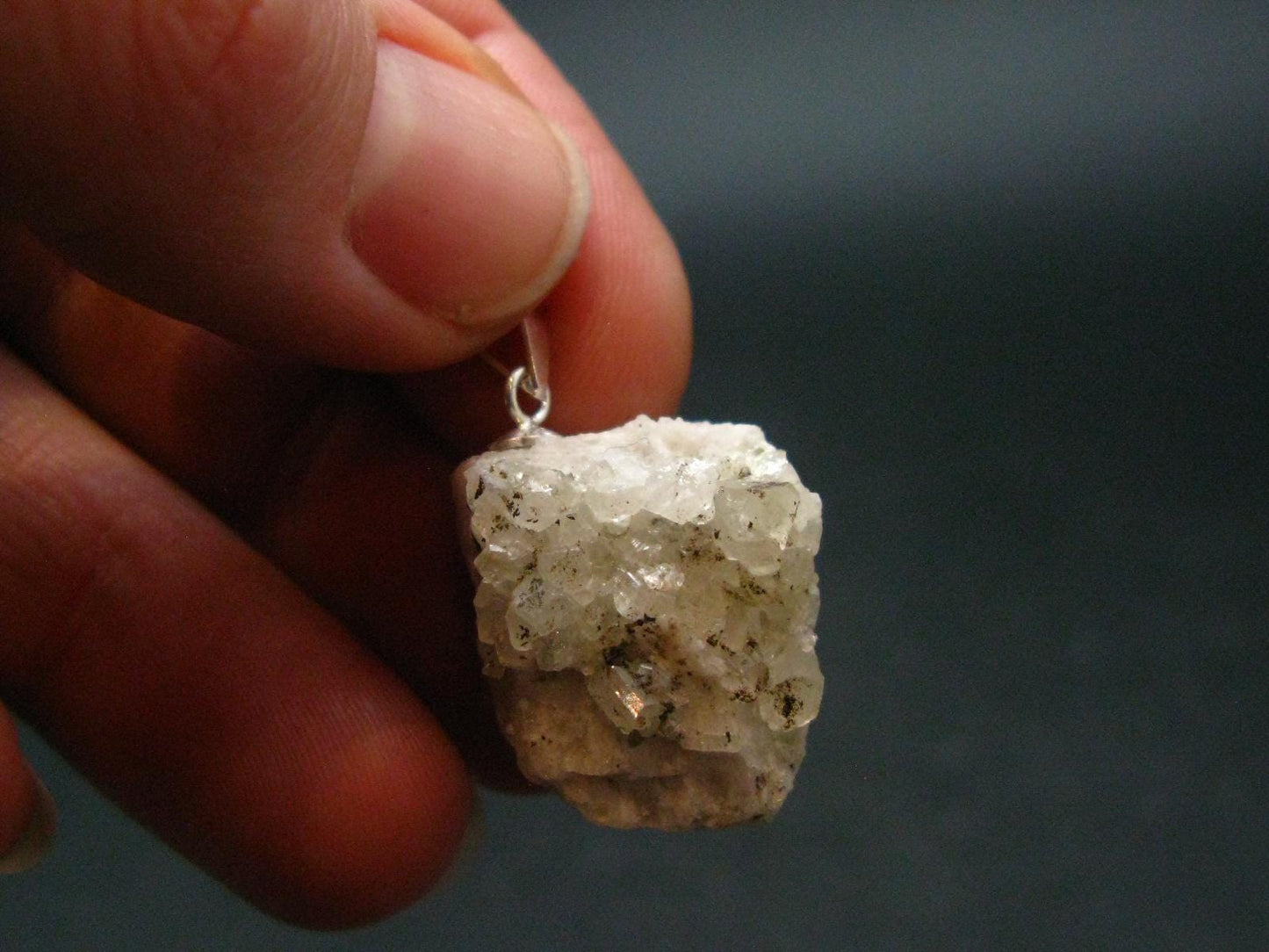Phenakite Phenacite Crystal Silver Pendant from Colorado - 1.1" -21.10 Grams