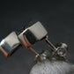 Alexandrite Stud Earrings Sterling Silver From Brazil - 1.66 Grams