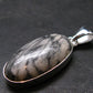 Pinolite Silver Plated Pendant from Austria - 1.5" - 5.89 Grams