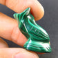 Malachite Owl Carving From Congo - 1.0" - 7.9 Grams