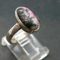 Rare Pink Tugtupite Sterling Silver Ring From Greenland - Size 6