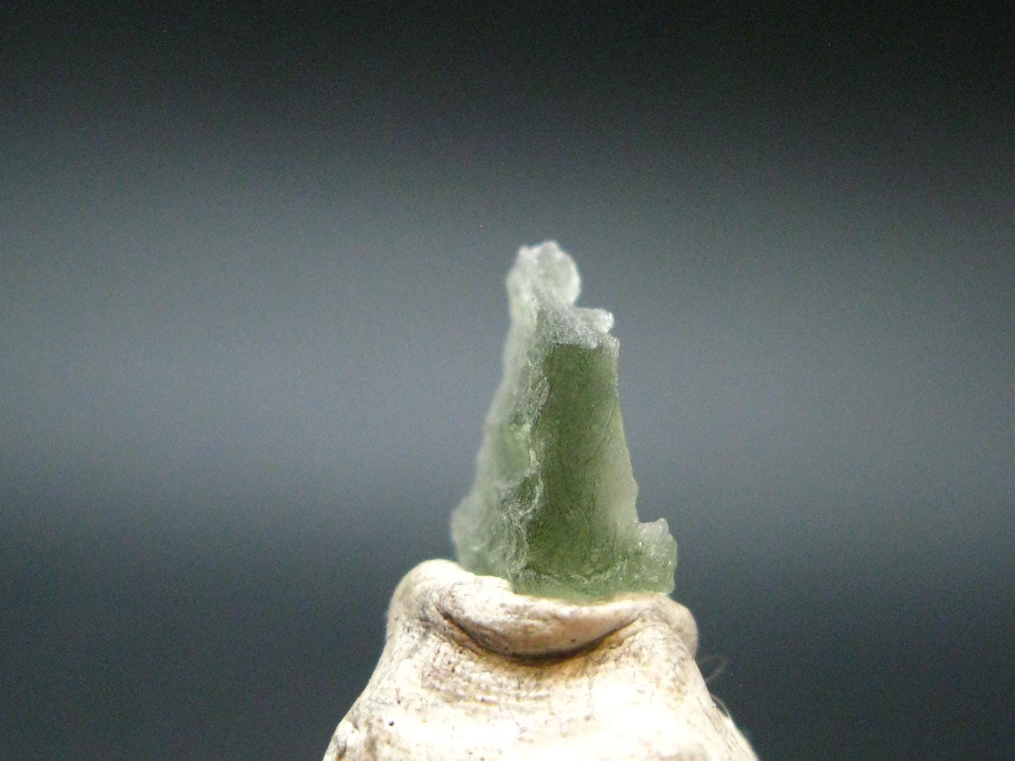 Moldavite Tektite Raw Piece from Czech Republic - 0.5" - 3.0 Carats - 0.58 Grams