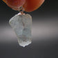 Natural Blue Celestite Celestine 925 Silver Pendant from Madagascar - 0.9" - 2.94 Grams