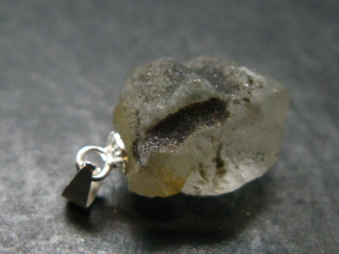 Phenakite Phenacite Crystal Silver Pendant From Russia - 0.8" - 2.81 Grams