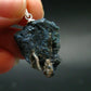 Heaven Stone!! Wet-Look Indigo Blue Lazulite Cluster Silver Pendant From Canada - 1.2" - 5.65 Grams