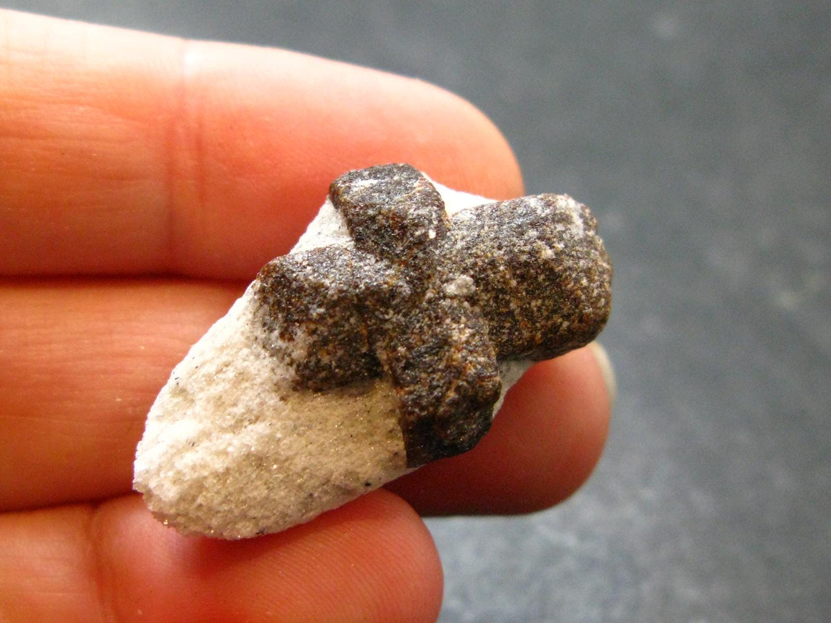 A Perfect Staurolite Crystal from Russia - 1.2" - 7.03 Grams